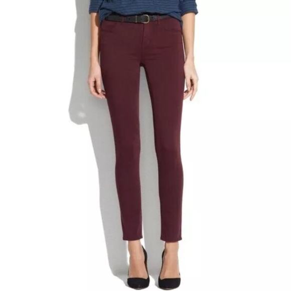 Madewell Women's High Riser Skinny Skinny Stretch Ankle Denim Jeans Sz 3… - Picture 1 of 7